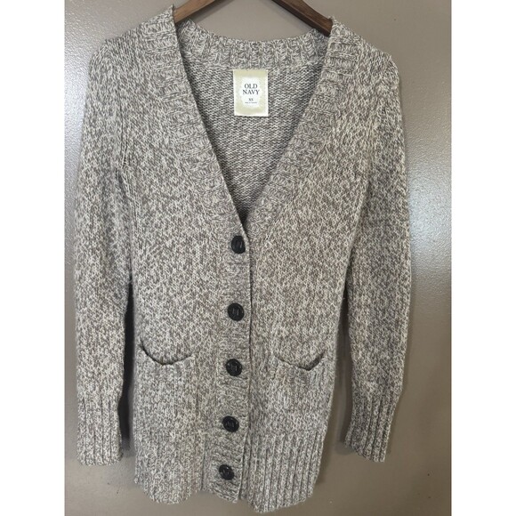 Old Navy Vintage Lamb’s Wool Angora Grandpa Boyfriend Sweater Cardigan XS Rare - Picture 1 of 9